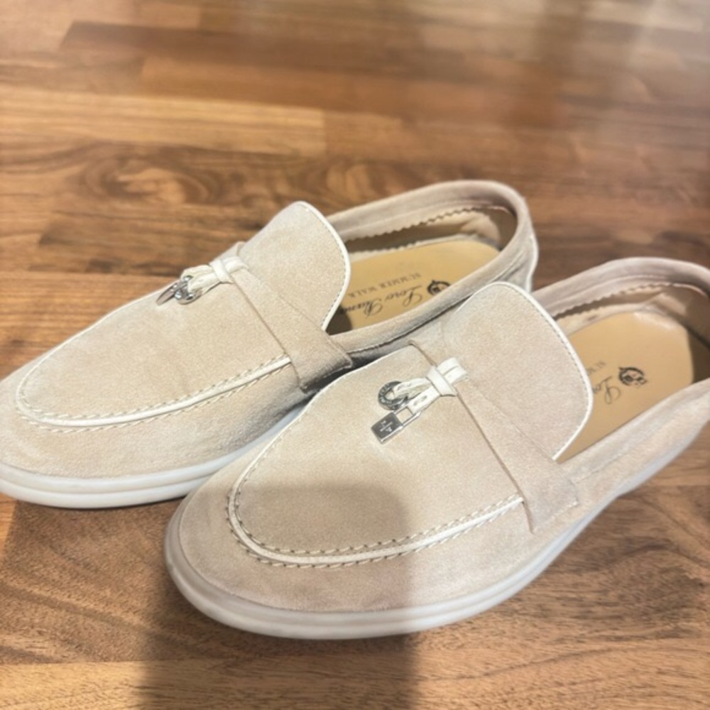 AUTHENTIC Loro Piana Beige Loafers - Summer Charm Bought at Loro Piana